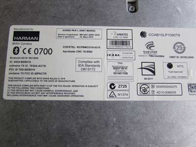 BMW Telematics Communication Bluetooth Control Module Combox 84109251739 F01 F02 F04 F07 F10 F255